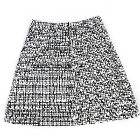 Express Black White Tweed Mini Skirt 0/XS Preppy Twee Academia - Picture 5 of 5